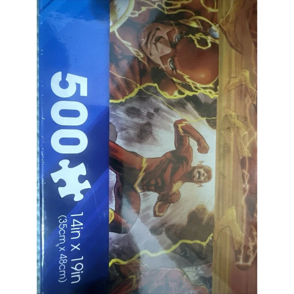 NEW SEALED DC‎ Comics The Flash Superhero AQUA 500 Piece Jigsaw Puzzle UNIQUE!